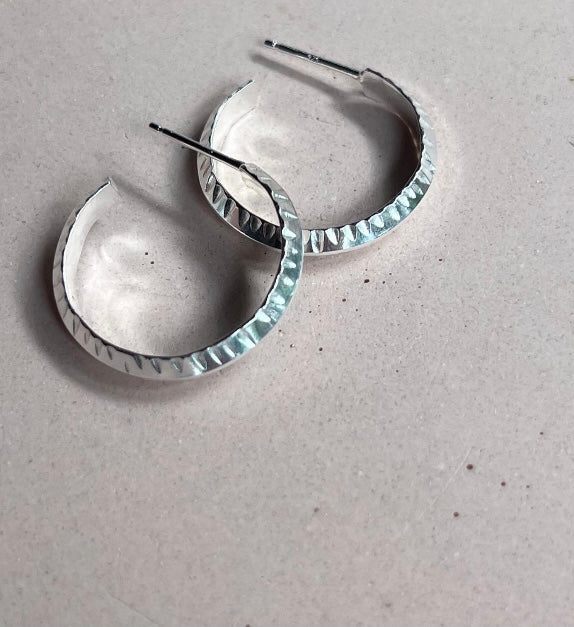 The Goldilocks Silver Hoops