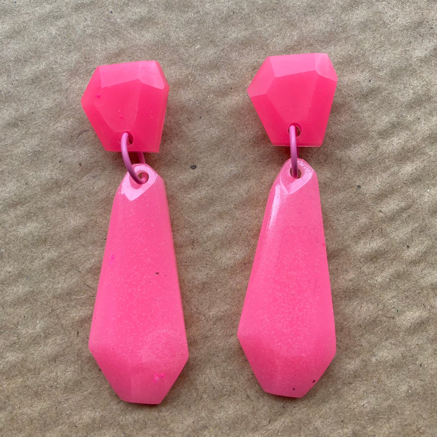 Barbie Pink Geo Dangles