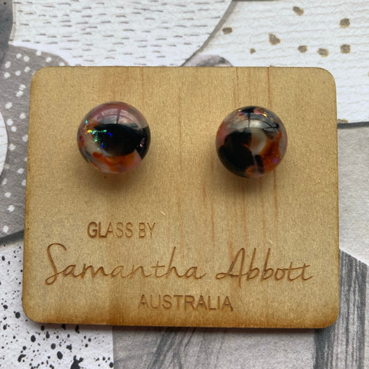 Pair 11 - Multi Colour Glass Studs