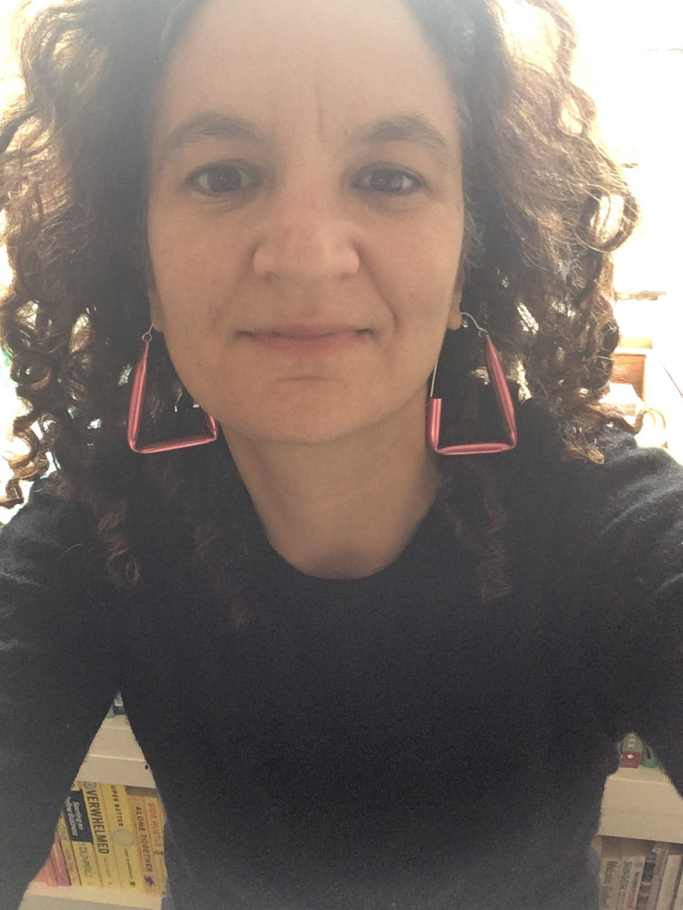 Violet Short Straw Earrings