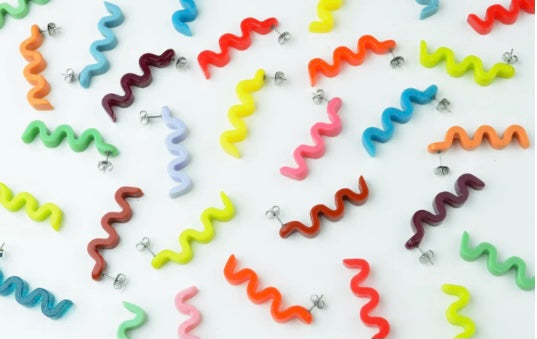 Peach Mini Ramen Studs