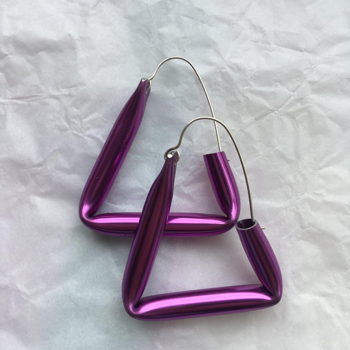 Violet Short Straw Earrings