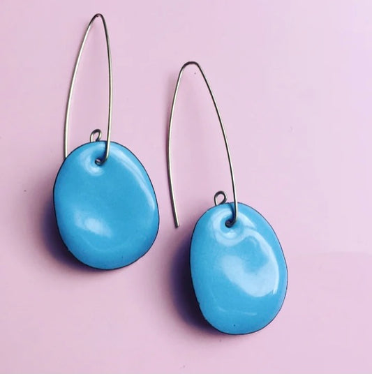 Sky Blue Enamel Drops
