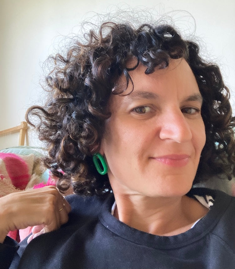 Bright Blue Little Long Link Studs