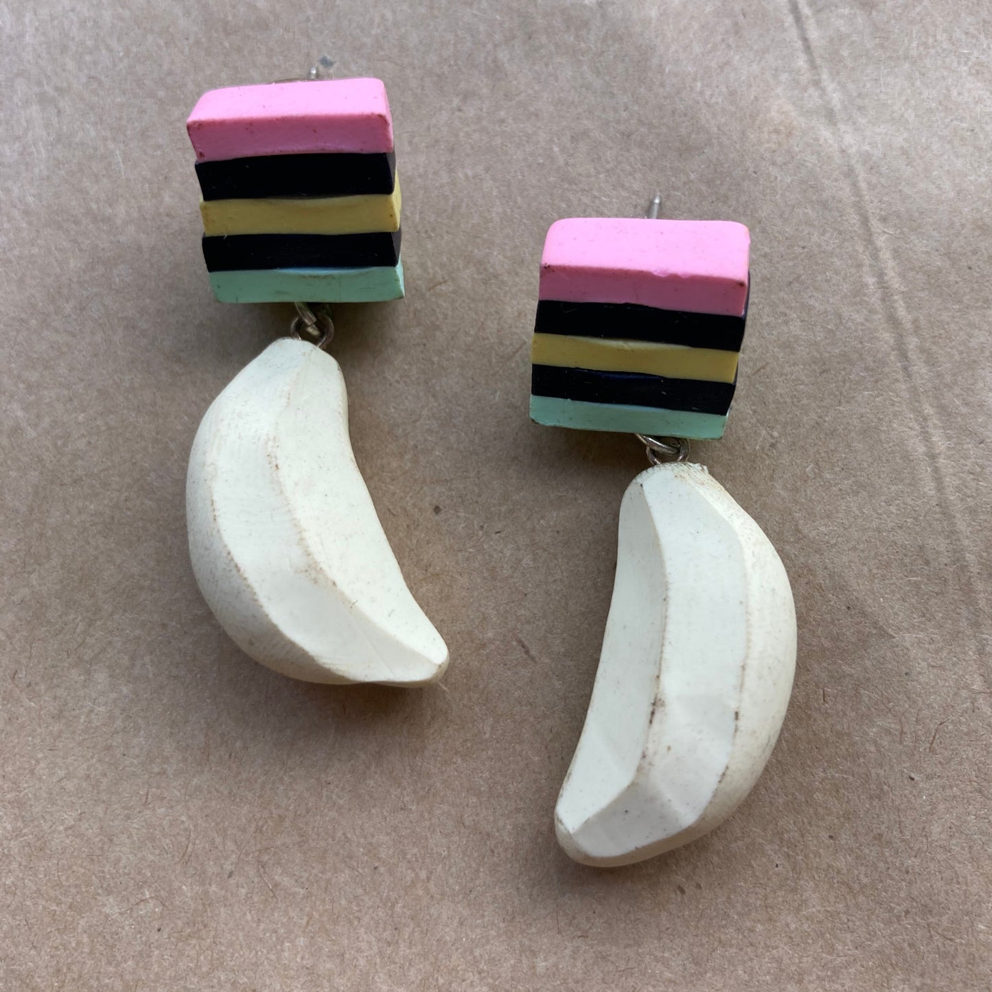 Licorice and Banana Lolly Dangles - slightly marked