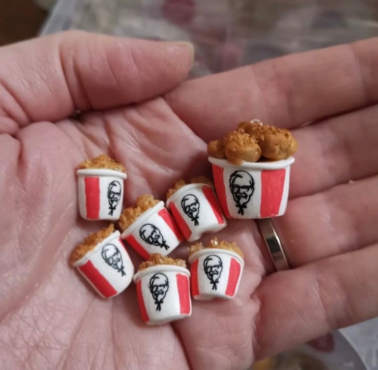 Bucket of Chook earrings