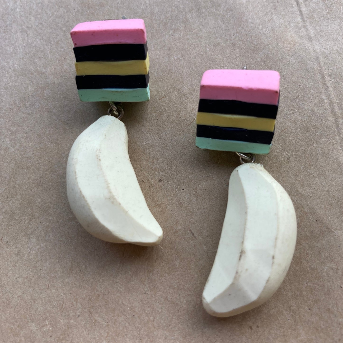 Licorice and Banana Lolly Dangles - slightly marked