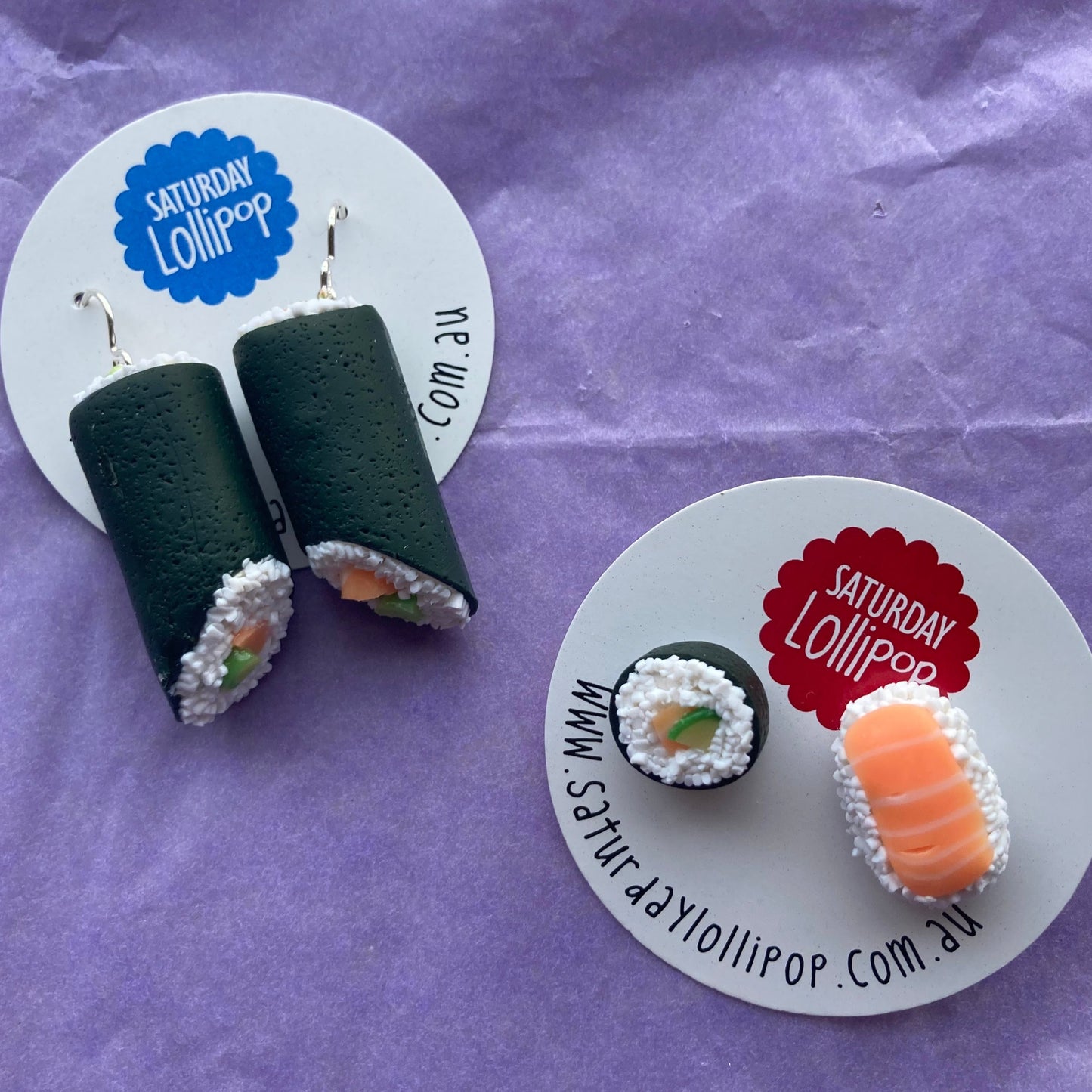 Sushi Earrings