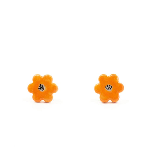 Mango Flower Stud Earrings
