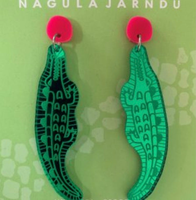 Linygurra’ – Crocodile earrings