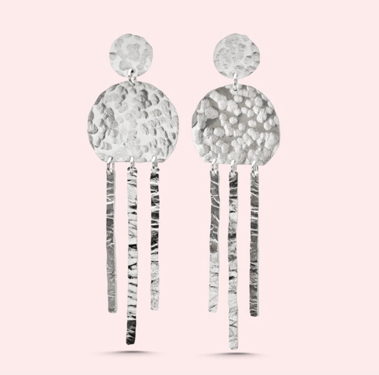 The Jellyfish Silver Drop Earrings