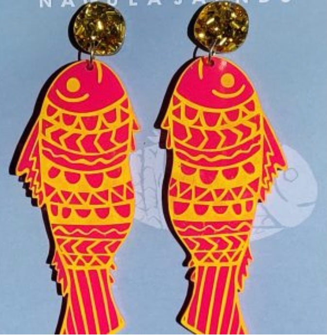 Yingarliwa (blue bone) earrings